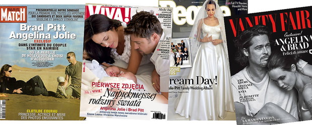 Angelina Jolie i Brad Pitt na okładkach