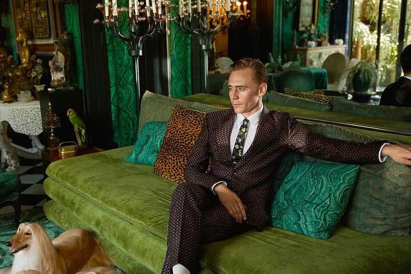 Tom Hiddleston w najnowszej kampanii Gucci