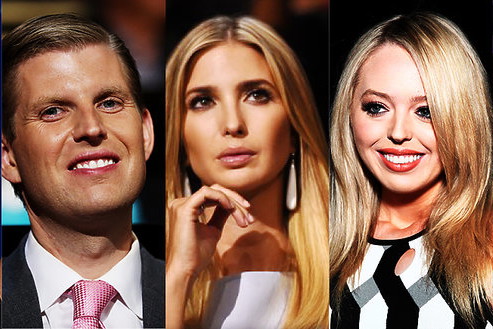 Dzieci Donalda Trumpa: Donald Jr., Eric, Ivanka, Tiffany i Barron