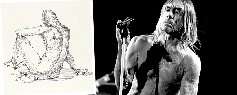 Guno Park z wystawy w Brooklyn Museum Iggy Pop Life Class by Jeremy Deller