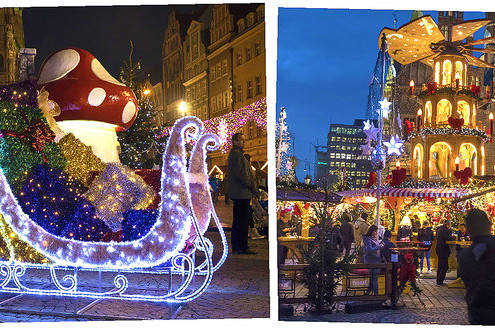 Wrocław iluminacja świąteczna
