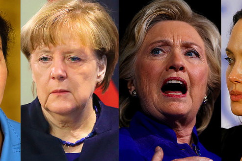 Park Geun-Hye, Dilma Rousseff, Angelina Jolie, Angela Merkel, Hillary Clinton