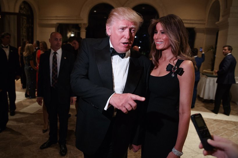 Sylwester u Donalda Trumpa, Donald Trump, Melania Trump, viva