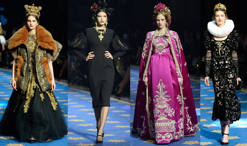 Dolce & Gabbana pokaz kolekcji couture Alta Moda na wiosnę 2017