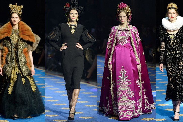 Dolce & Gabbana pokaz kolekcji couture Alta Moda na wiosnę 2017