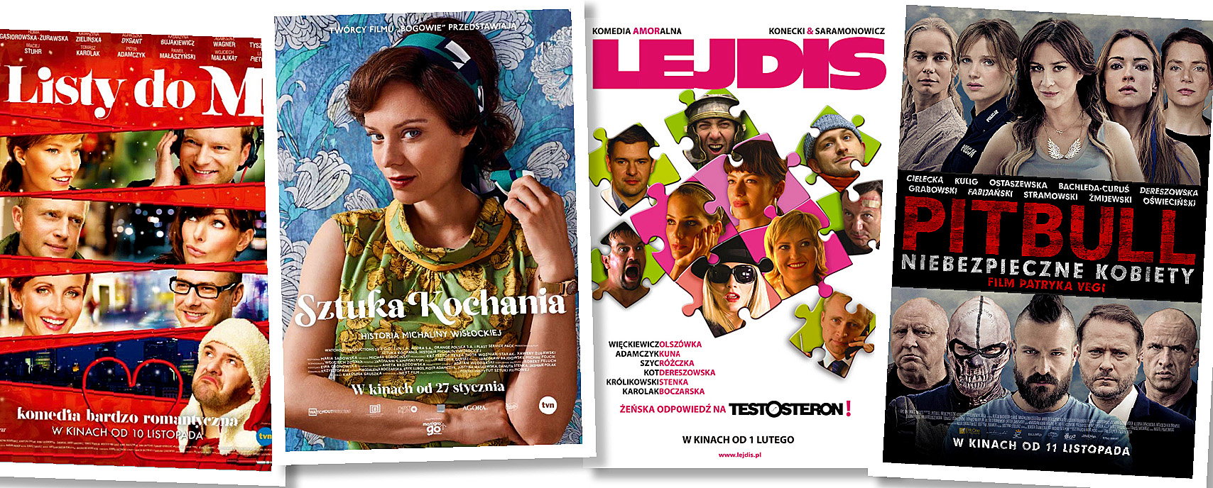 Sztuka Kochania, Listy do M., Lejdis, Pitbull. Niebezpieczne kobiety, Box Office Polska