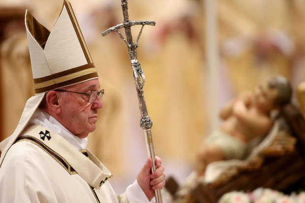 Pope Francis Attends the Christmas Night Mass