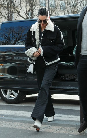 Kendall Jenner Sighting in Paris Fashion Week