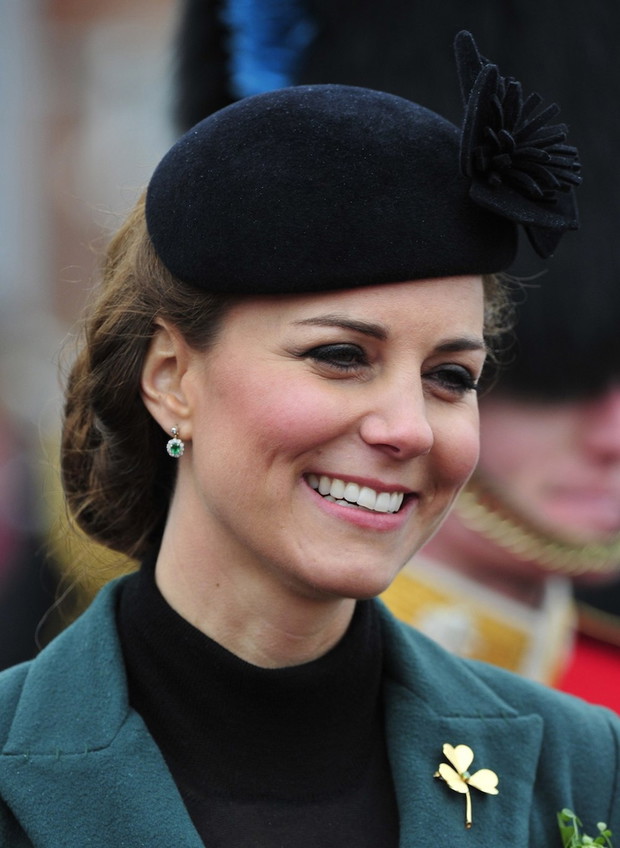 The Duke And Duchess Of Cambridge Visit the 1st Battalion Irish Guards On St Patrick's Day