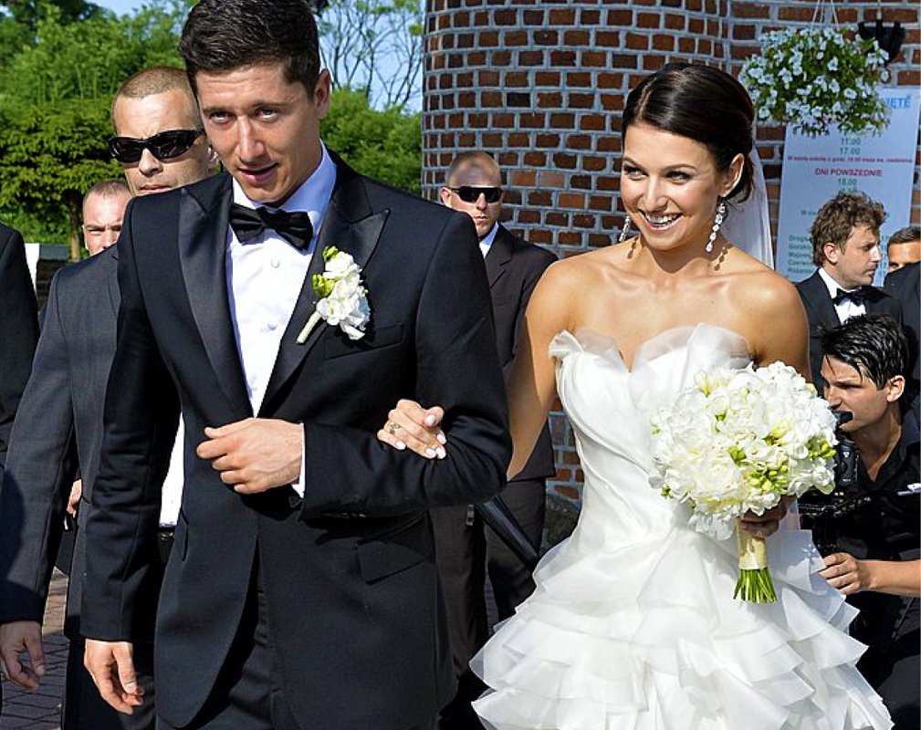 Anna i Robert Lewandowscy, ślub
