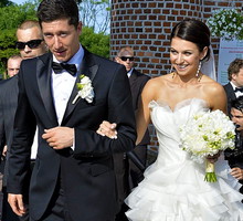 Anna i Robert Lewandowscy, ślub