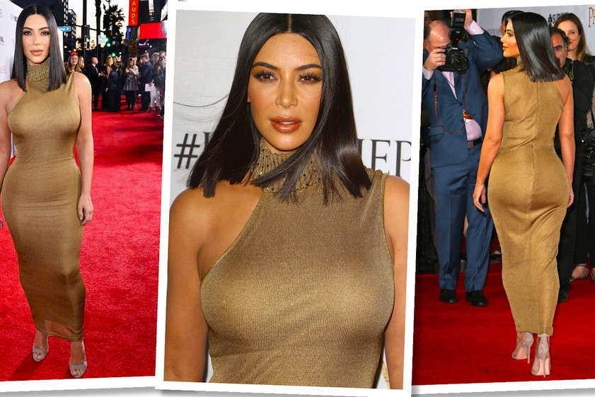 Kim Kardashian w sukni vintage Versace