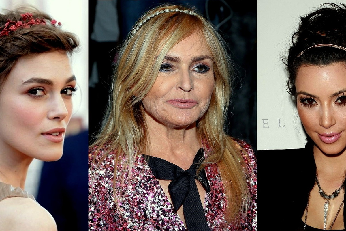 opaski do włosów, Keira Knightley, Monika Olejnik, Kim Kardashian