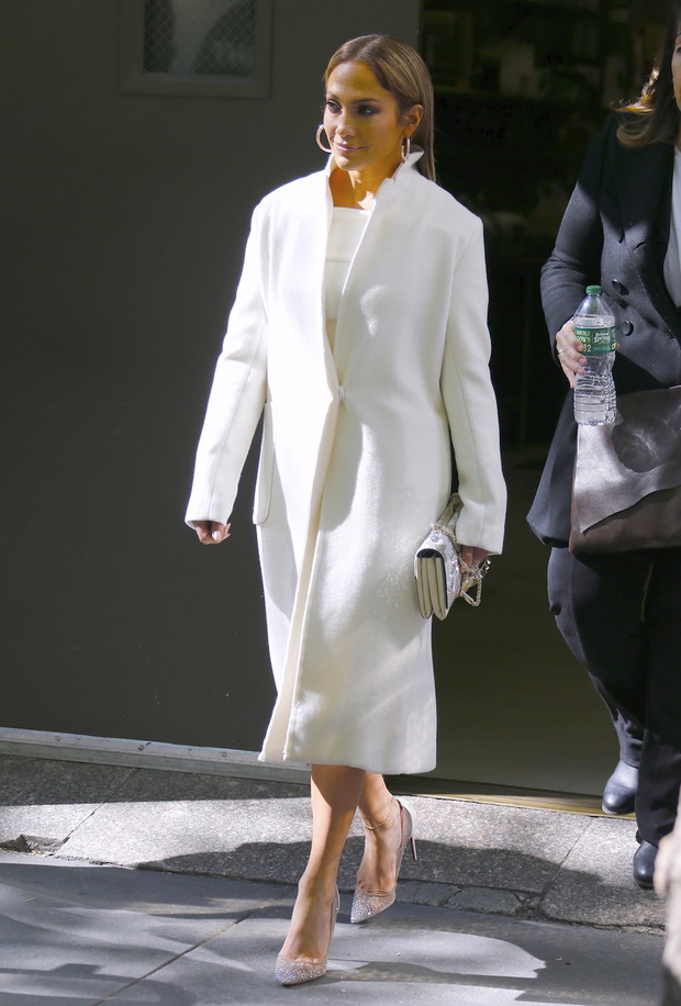 Jennifer Lopez quitte les studios de NBC après avoir participe à l'émission "Today"