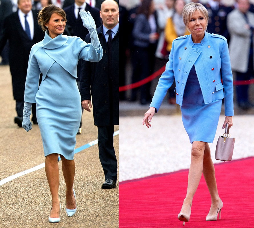 Melania Trump, Brigitte Macron, stylizacje