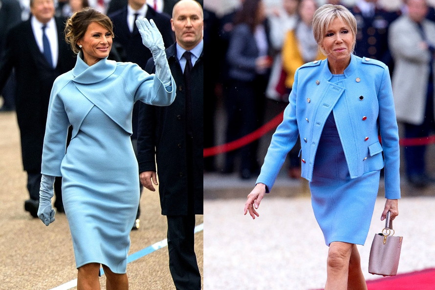 Melania Trump, Brigitte Macron, stylizacje