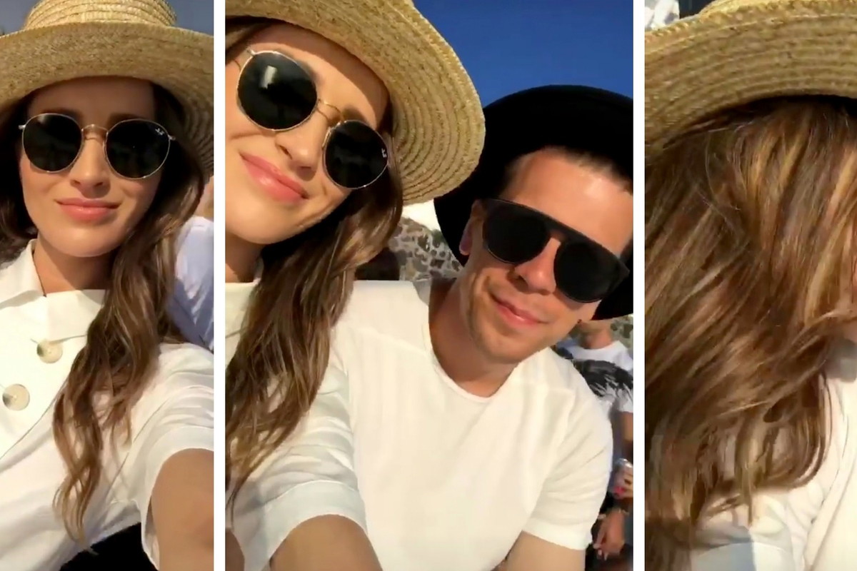 Wojciech Szczęsny, Marina Łuczenko-Szczęsna, wakacje Santorini