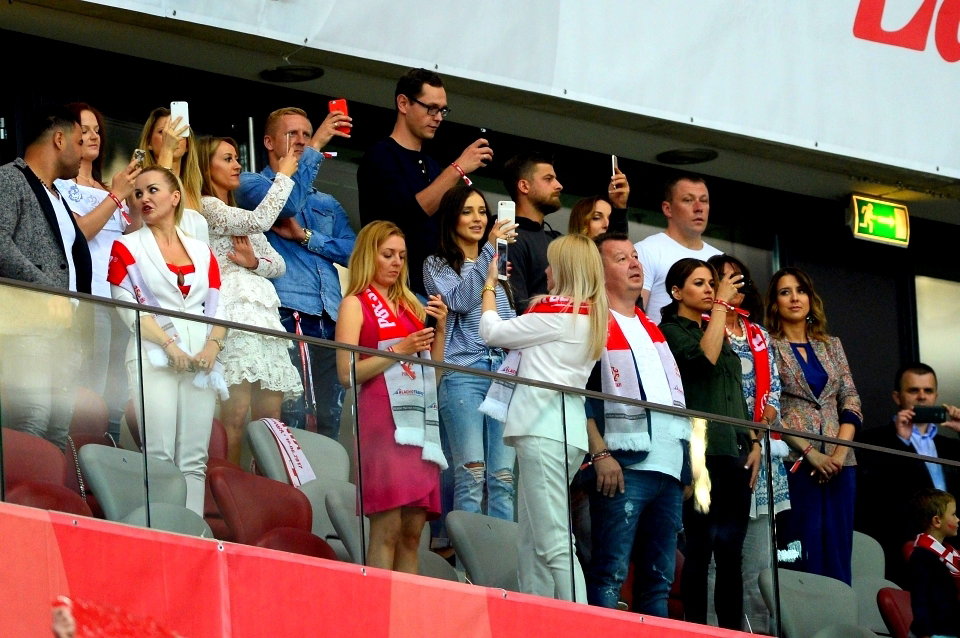 Anna Lewandowska, Marina Łuczenko-Szczęsna, mecz Polska-Rumunia