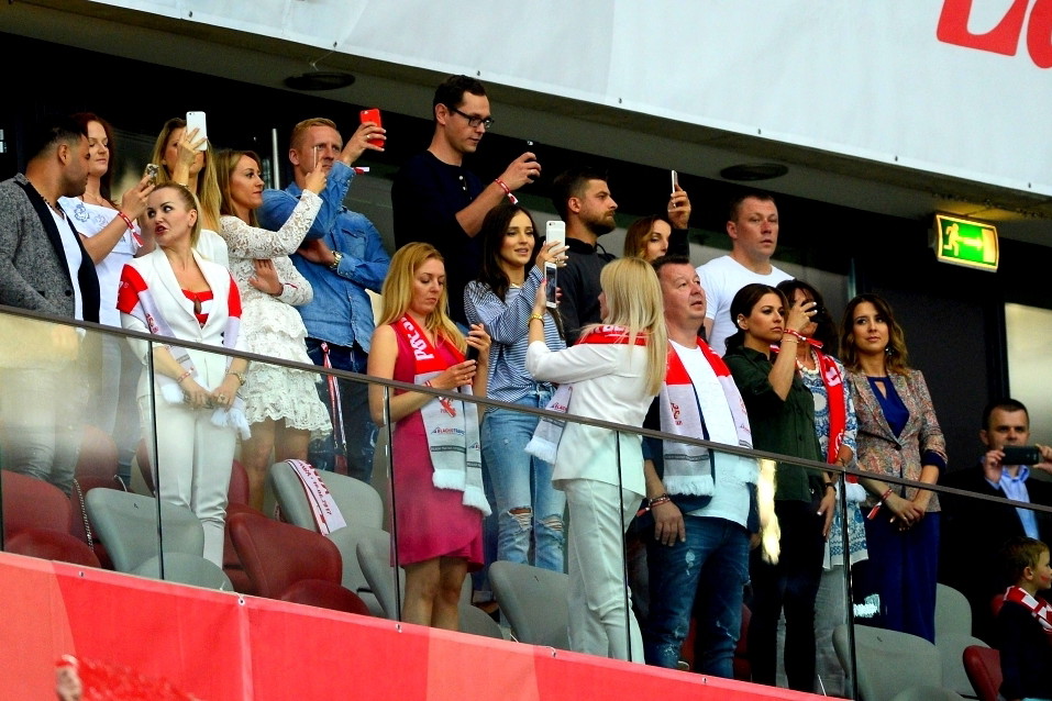 Anna Lewandowska, Marina Łuczenko-Szczęsna, mecz Polska-Rumunia