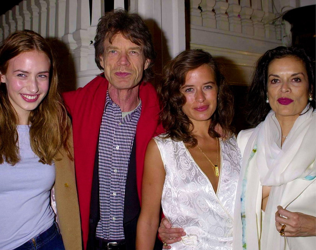 Elizabeth Jagger, Liz Jagger, Mick Jagger, Jade Jagger i Bianca Jagger