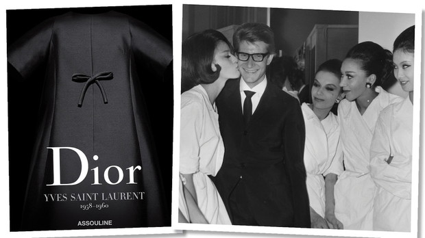 Album o historii marki Christian Dior kiedy pracował dla niej Yves Saint Laurent