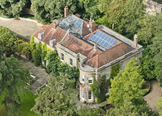 George Clooney New Mansion Aerial Pictures Exclusive.