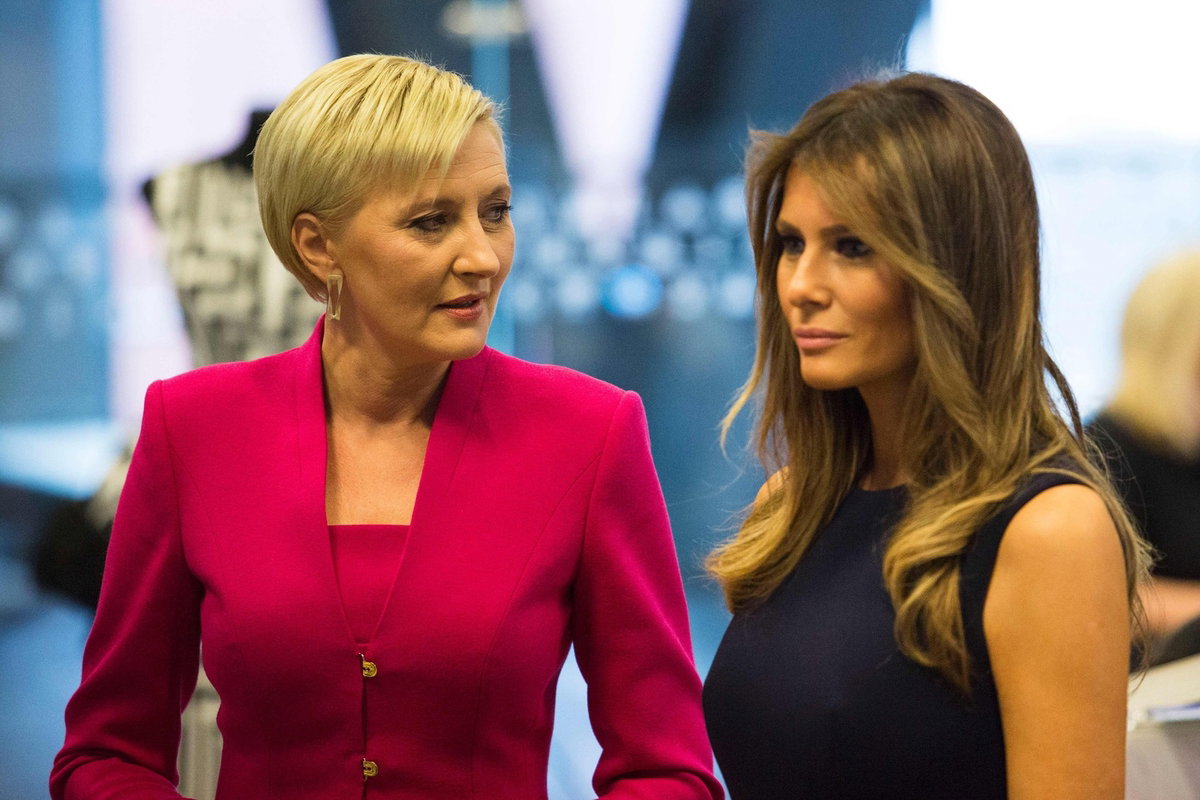 Agata Duda, Melania Trump, Polska 2017