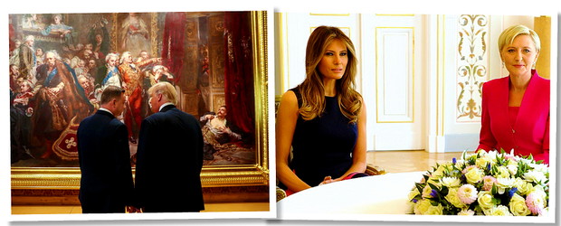Donald Trump, Melania Trump, Andrzej Duda, Agata Duda