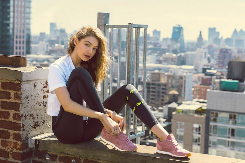 Gigi Hadid w reklamie linii Reebok Classic