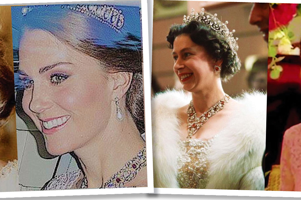 Księżna Kate, księżna Diana, Elżbieta II, biżuteria Kate, Kate w kolczykach Diany, naszyjnik Elżbiety II