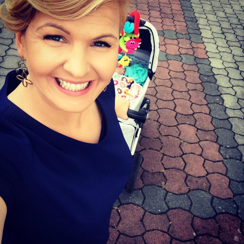 Otylia Jędrzejczak z córką