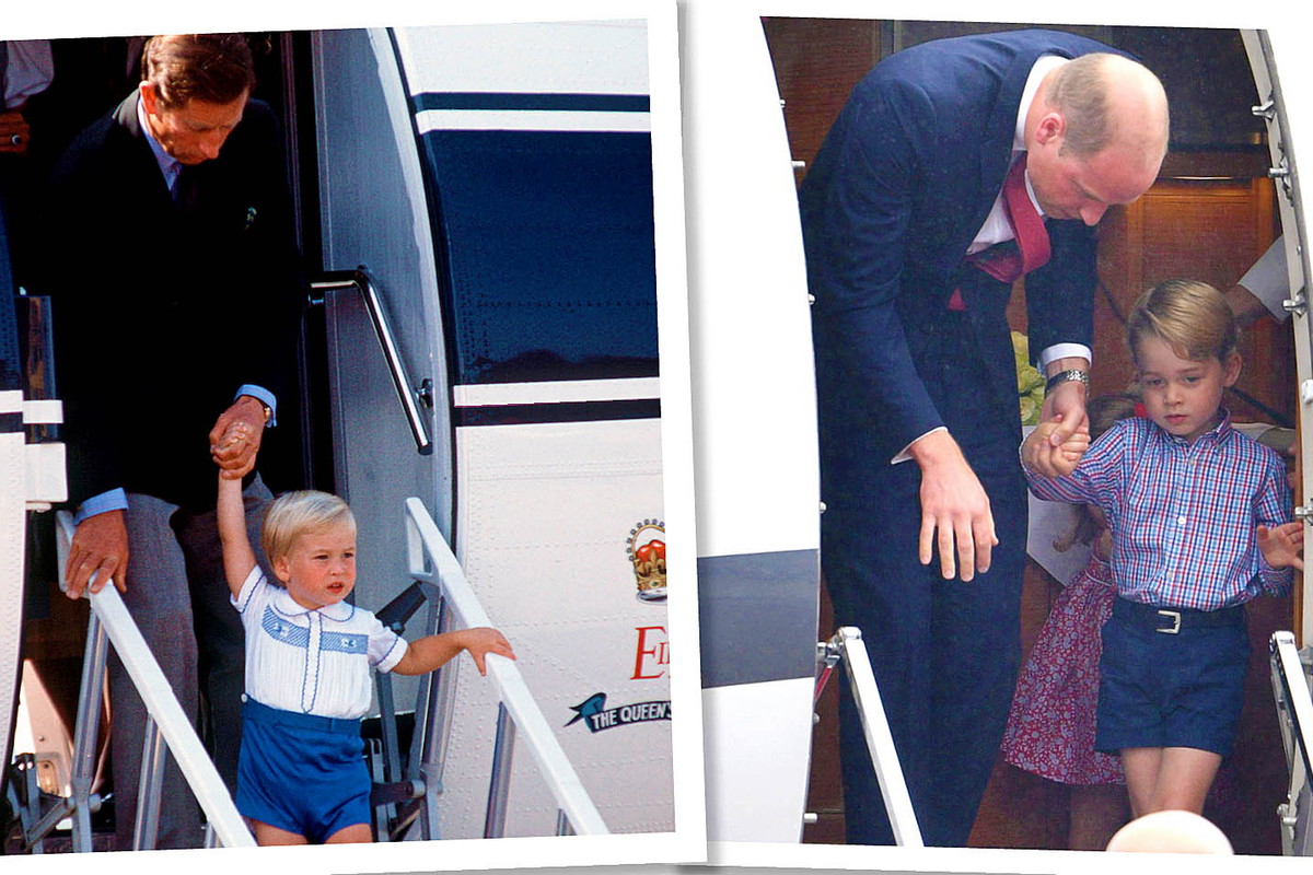 Książę Karol, książę William, książę George