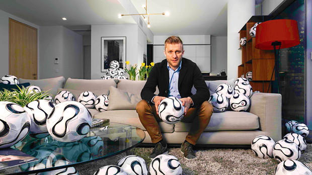 Kuba Błaszczykowski, apartament Kuby Błaszczykowskiego w Warszawie, mieszkanie Kuby Błaszczykowskiego