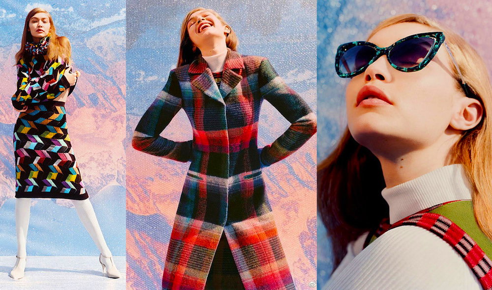 Gigi Hadid w reklamie kampanii Missoni na jesień/zimę 2017