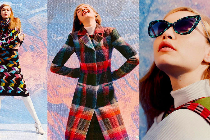 Gigi Hadid w reklamie kampanii Missoni na jesień/zimę 2017