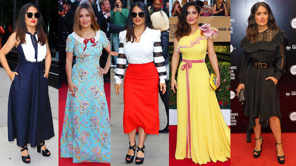 Salma Hayek stylizacje- MAIN TOPIC