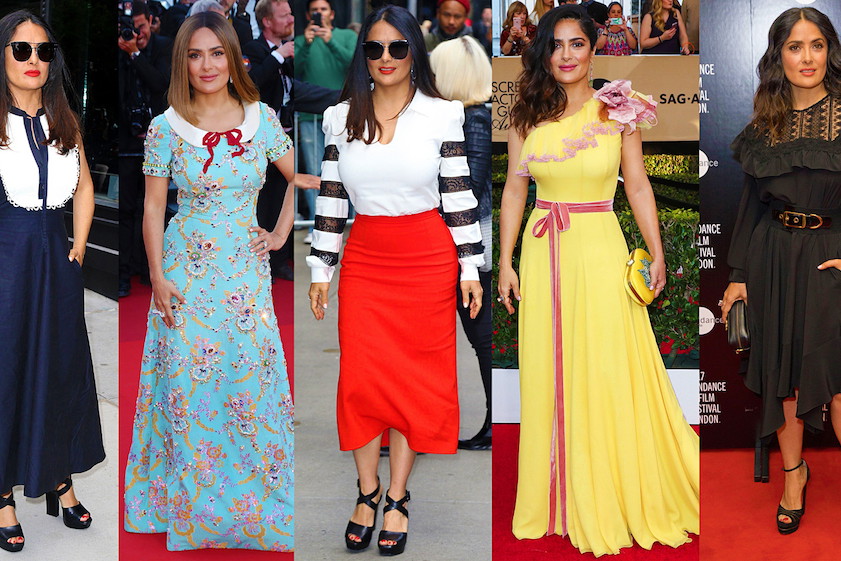 Salma Hayek stylizacje- MAIN TOPIC