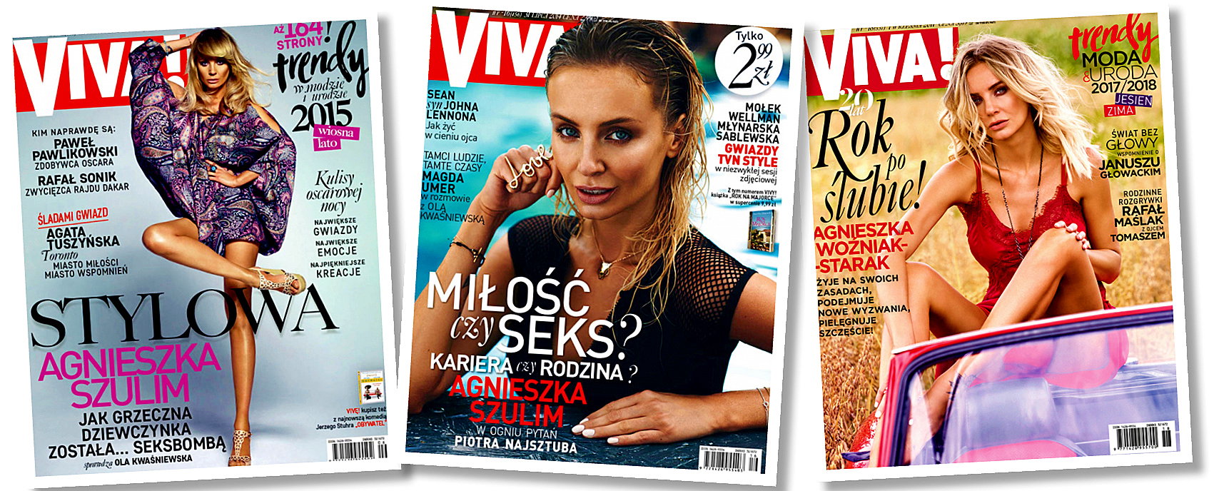 Agnieszka Woźniak-Starak na okładkach VIVY!