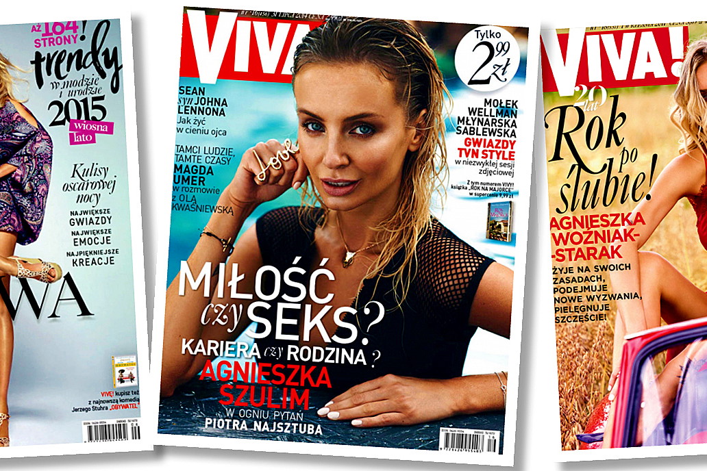 Agnieszka Woźniak-Starak na okładkach VIVY!