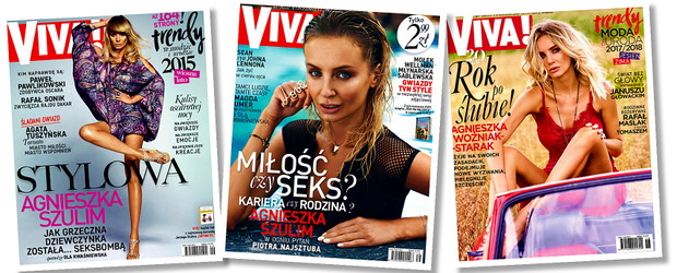 Agnieszka Woźniak-Starak na okładkach VIVY!