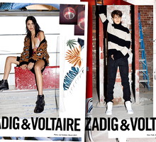 Gigi Hadid, Anwar Hadid, kampania Zadig & Voltaire 2017