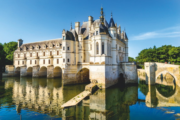 Chenonceau, France. Scenic view of the castle