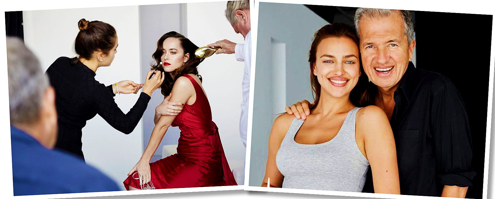Dakota Johnson, Irina Shayk, Mario Testino, Intimissimi