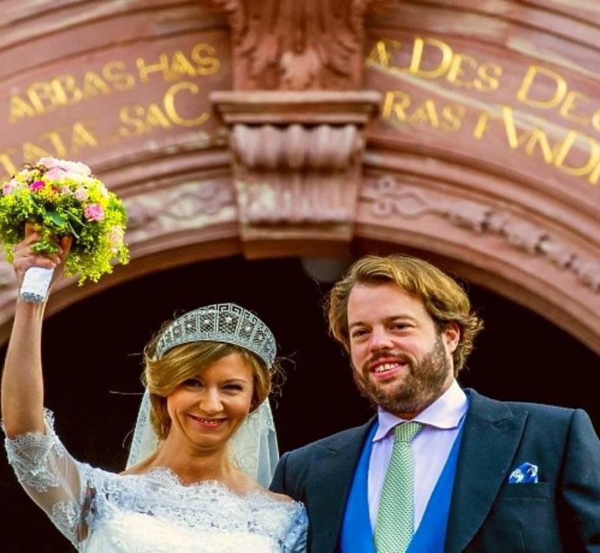 Książę Leiningen Ferdynand i księżniczka Viktoria Luise z Prus wzięli ślub