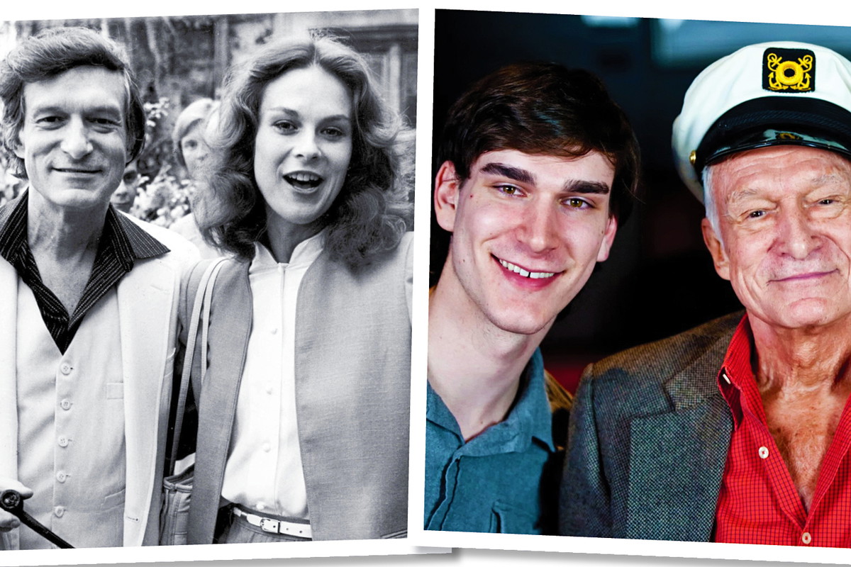 Hugh Hefner, Cristy Hefner, Marston Hefner