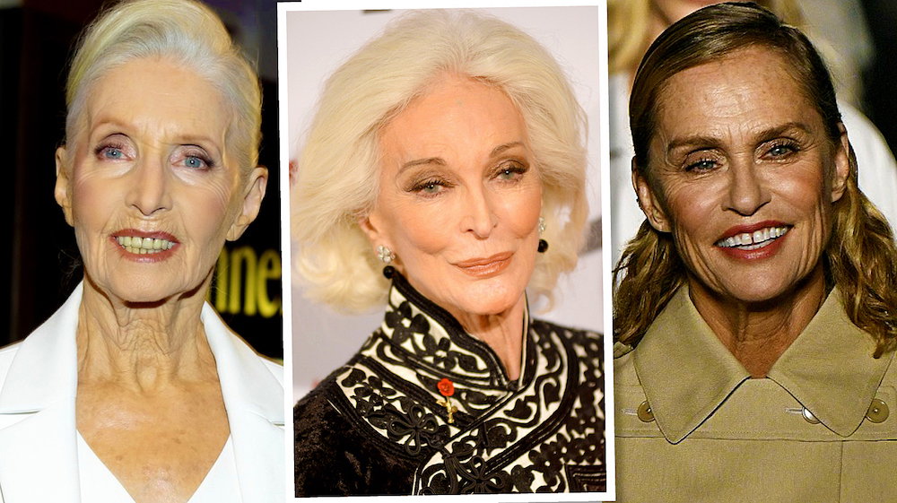 Dojrzałe modelki Helena Norowicz,  Carmen Dell'Orefice, Lauren Hutton