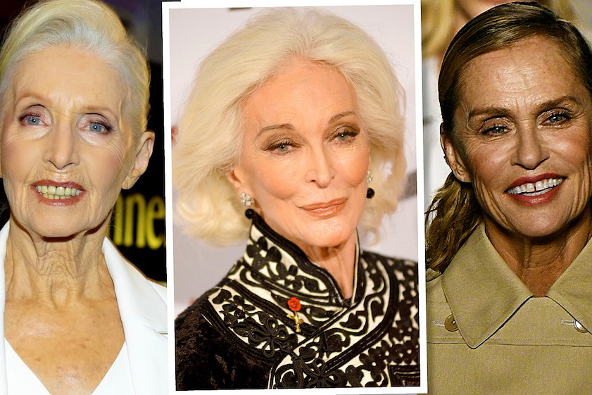 Dojrzałe modelki Helena Norowicz, Carmen Dell'Orefice, Lauren Hutton
