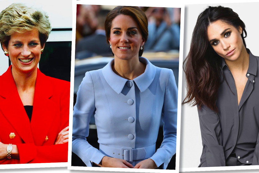 styl księżnej Diany, księżnej Kate, Meghan Markle