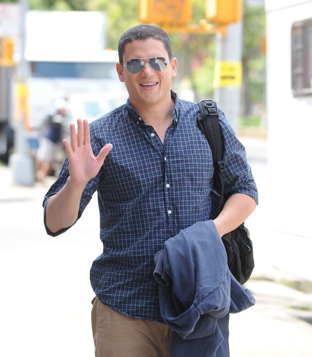 Wentworth Miller na planie Law and Order SVU