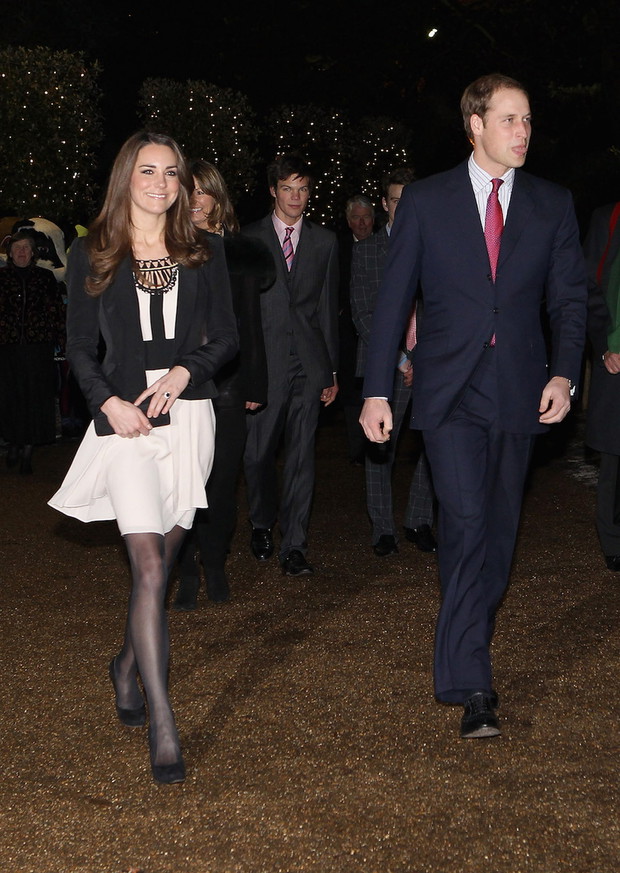 Prince William and Catherine Middleton attend a Christmas Spectacular